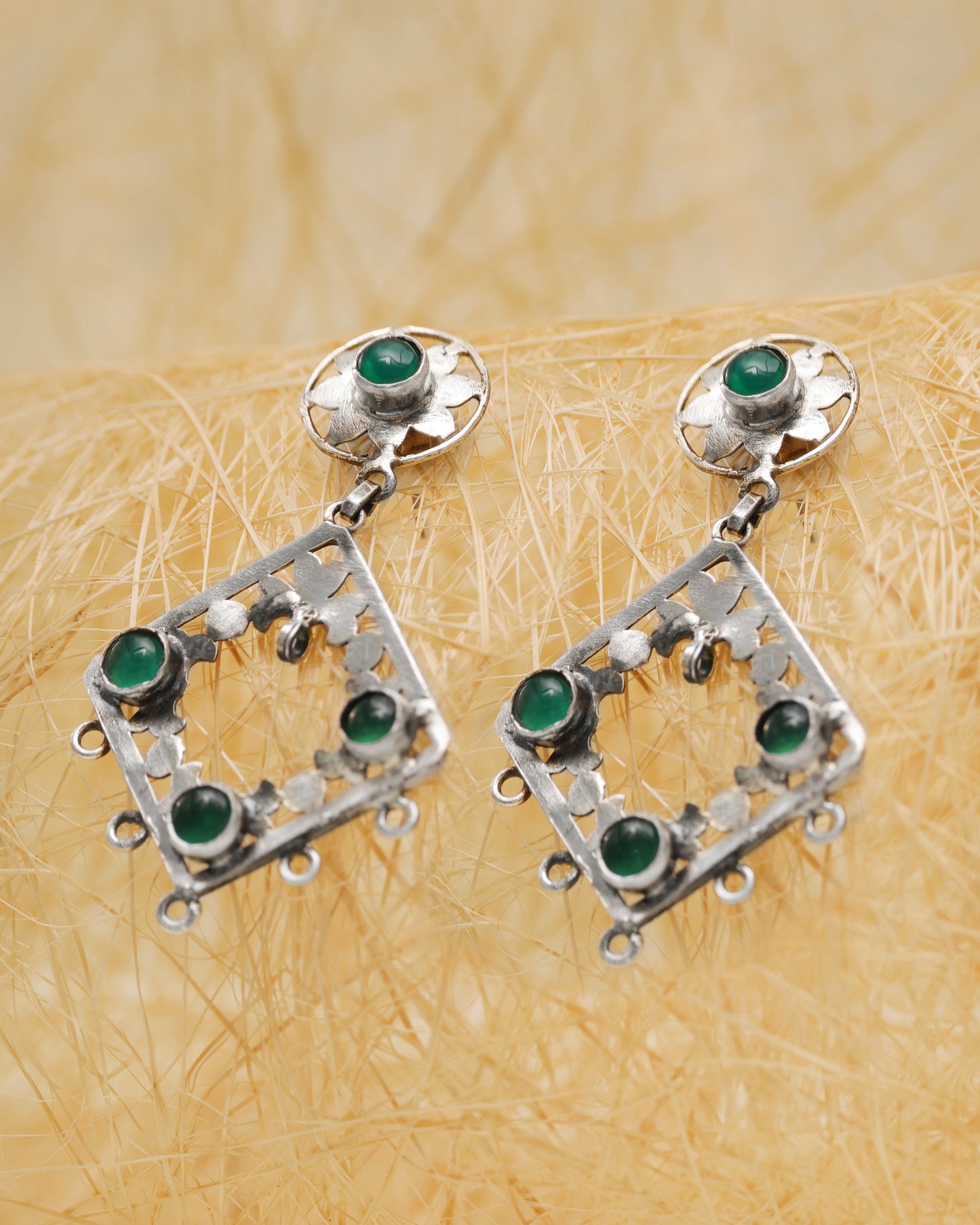 Green Onyx Earring