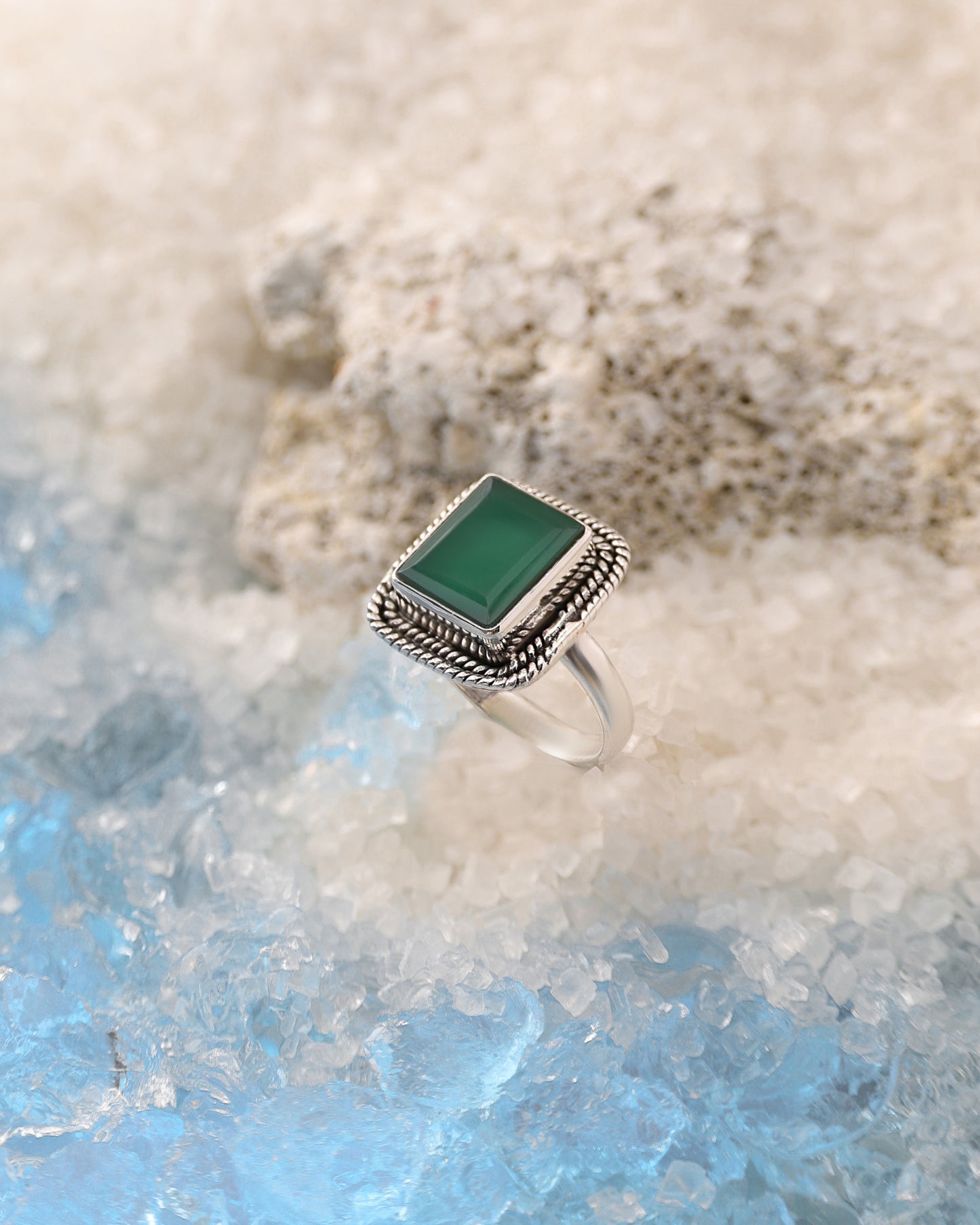 Green Onyx Ring
