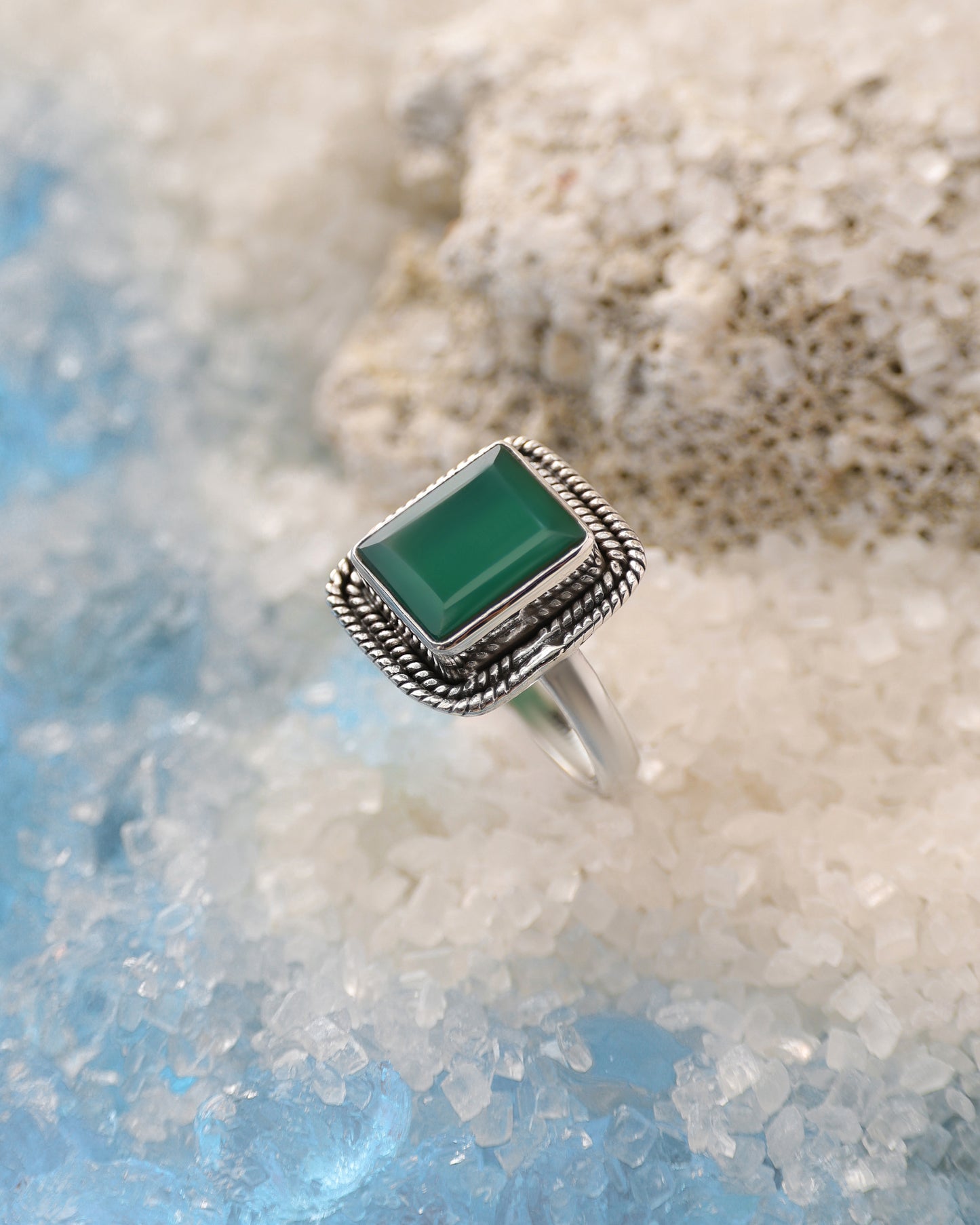 Green Onyx Ring