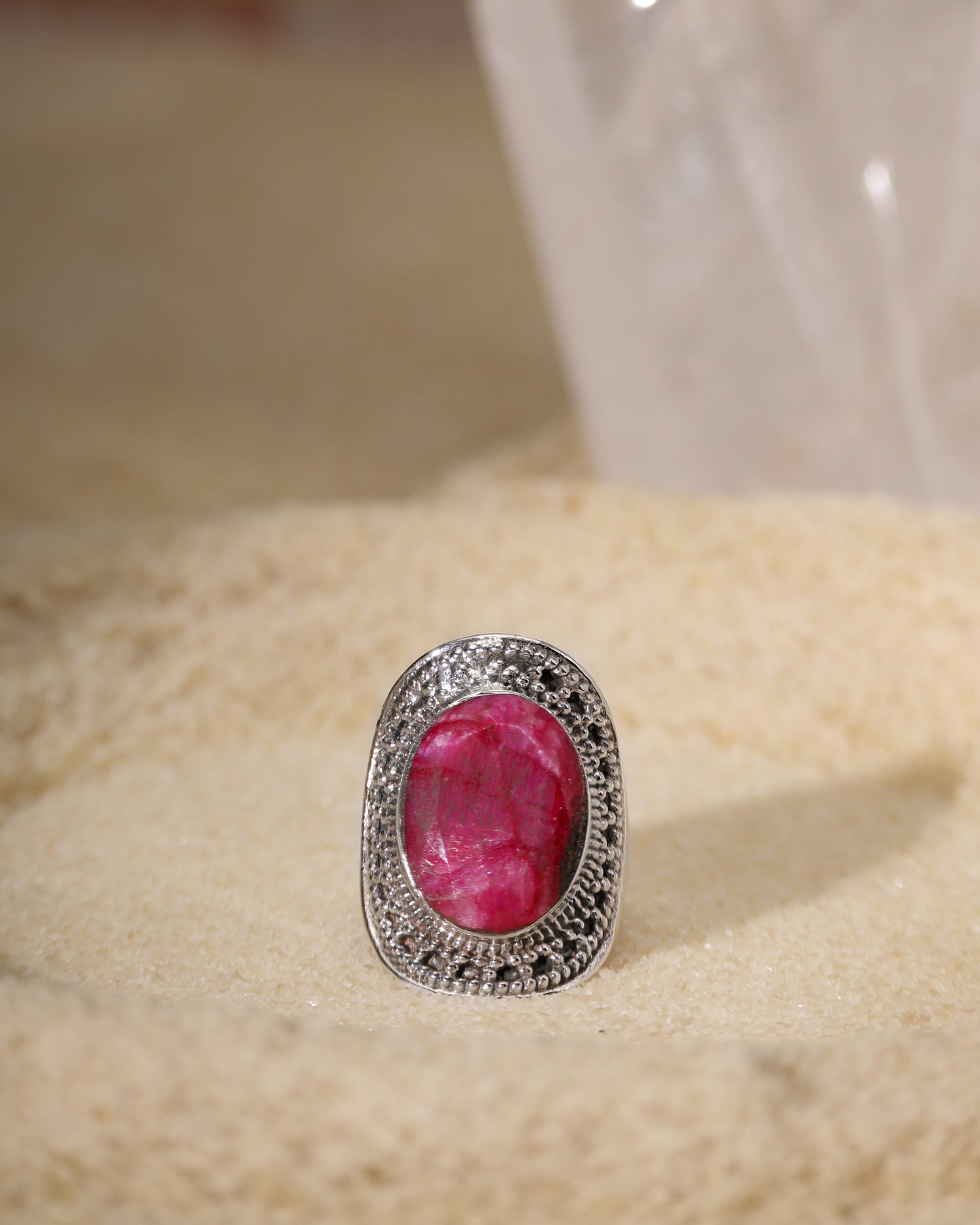 Red Tourmaline Ring