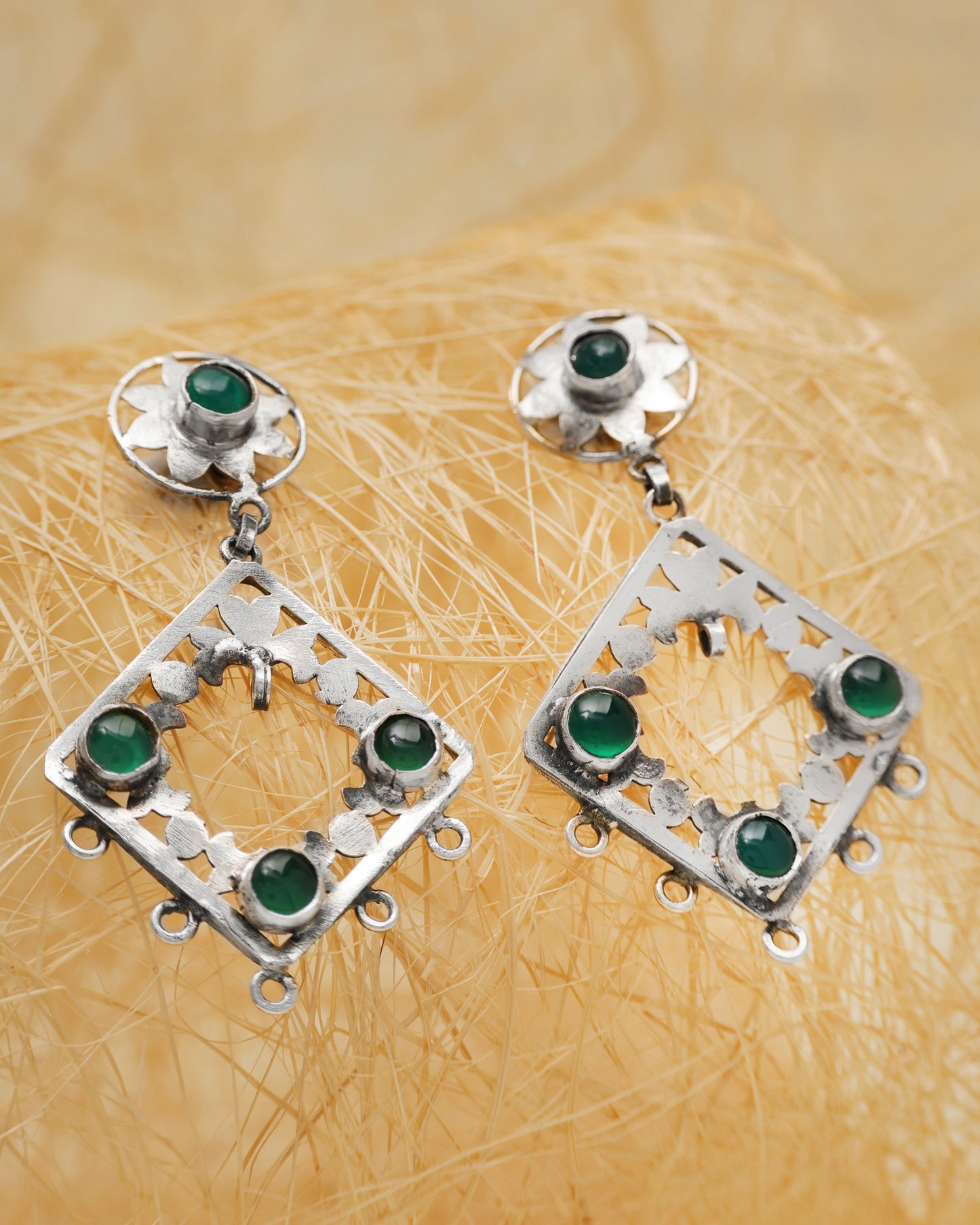 Green Onyx Earring