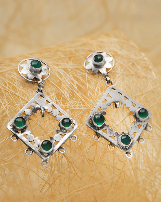 Green Onyx Earring